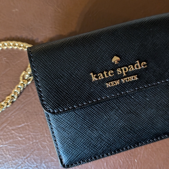 Kate Spade Black Madison Wallet with Gold Accent - Picture 2 of 6